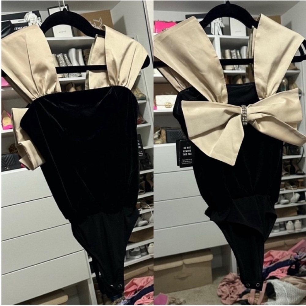 NWT Express Velvet Bodysuit